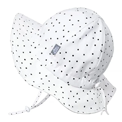 Imagen de Jan &amp; Jul Sombrero de Sol Transpirables Infantes, 100% algodón (Talla: 6 24 Meses, Puntos)