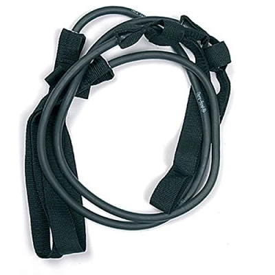 Imagen de Gymstick 300003E Extensor de Pecho para Fitness (Holgado, Caucho, látex), Color Negro, Talla Strong