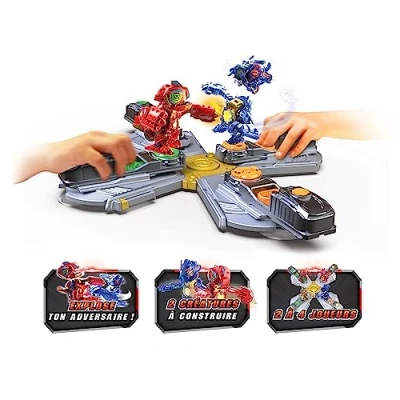 Imagen de Silverlit YCOO Biopod Kombat Deluxe Arena 2 Criaturas electrónicas Luminosas y sonoras para Construir Bases Juguete niños a Partir de 5 años.