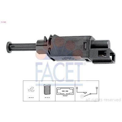 Imagen de FACET 7.1143 Conmutador, accionamiento embrague (control veloc.) Made in Italy OE Equivalent SEAT: TOLEDO 2 Limousine, Leon I Hatchback, 1