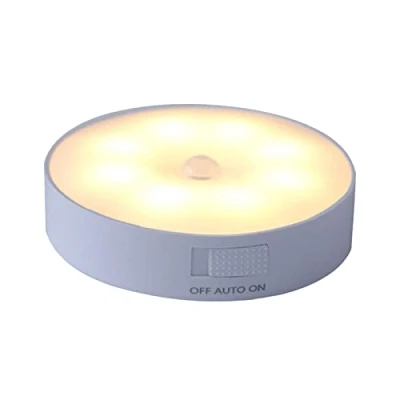 Imagen de Maodom Luz Nocturna con Sensor de Movimiento, LED para gabinete Movimiento Recargable, Dormitorio Cocina Garaje Sótano Suministros iluminación Modos