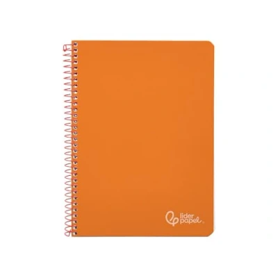 Imagen de Liderpapel Cuaderno espiral a4 witty tapa dura 80h 90gr pauta 2,5mm con margen color naranja