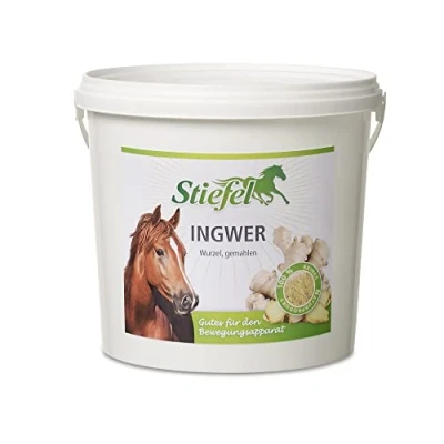 Imagen de Stiefel jengibre para caballos, 100% natural apoyo respiratorio y salud articular, efecto beneficioso sobre el sistema bronquial, 1 kg