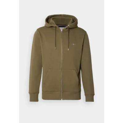Imagen de GANT Reg Shield Full Zip Hoodie Sudadera con Capucha, Racing Green, XXL para Hombre