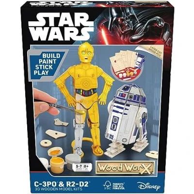Imagen de Goliath C 3PO &amp; R2 D2 Wood Worx, Multicolor, Talla única (928580.006)