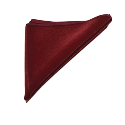Imagen de King &amp; Priory Cuadrado De Bolsillo Rojo Burdeos Terciopelo, Pañuelo