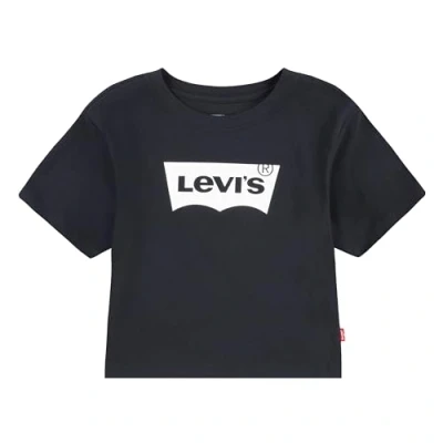 Imagen de Levi&#039;s HIGH RISE Batwing Camiseta estampada para niños, Talla: 158, Black