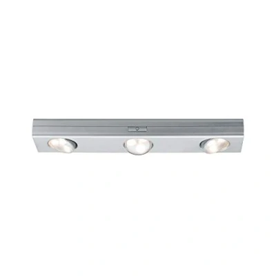 Imagen de Paulmann 70635 Muebles LED Jiggle 3 Spots Incl. 3x0,18 W, luminaria, Cromo Mate, luz Armario, plástico, lámpara Cocina 3000 K Integriert, 0.54 W