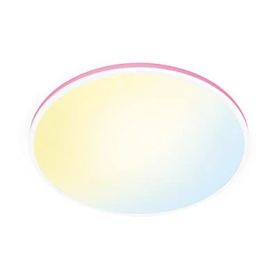 Imagen de WiZ Lámpara de techo Blanca Rune Luz cálida a fría 21W, Wi Fi, con tecnología SpaceSense y compatible Alexa Google Home