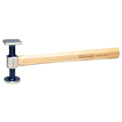Imagen de KS Tools 140.2139 Martillo de carrocero moleteado fino, redondo/cuadrado, 325mm