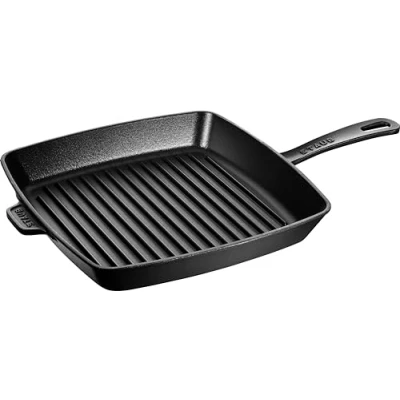 Imagen de Staub 40501 107 0 Sartén parrilla (hierro fundido, apta para inducción, 30 cm), color negro