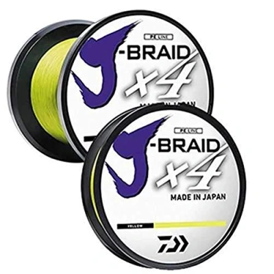Imagen de Daiwa JB4U15 300FY J Braid 4X Bobina de Relleno Amarillo Fluorescente, 274 m, 6.8 kg Prueba, Unisex, 7