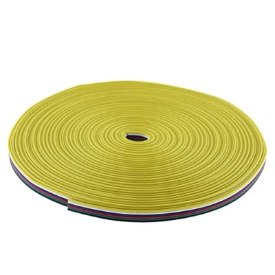 Imagen de SeKi Cable plano de 6 pines para tiras LED RGBW+CCT; extensión RGBW CCT, 20 metros