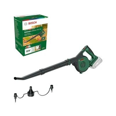 Imagen de Bosch soplador de hojas a batería UniversalLeafBlower 18V 130 (para una limpieza rápida y sencilla exteriores; sistema 18 voltios; sin batería)