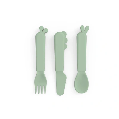 Imagen de 3 Cubiertos Kiddish Deer Friends Sage