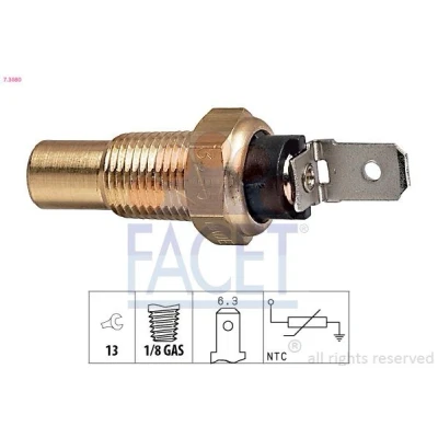 Imagen de FACET 7.3080 Sensor de Temperatura del Refrigerante Made in Italy OE Equivalent marrón MITSUBISHI: PAJERO 2, 3, ECLIPSE 1