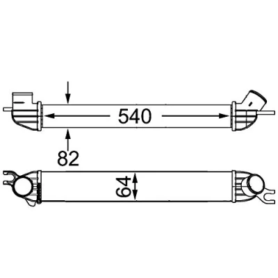 Imagen de MAHLE ORIGINAL CI 188 000S Intercooler MINI: Clubman, Hatchback