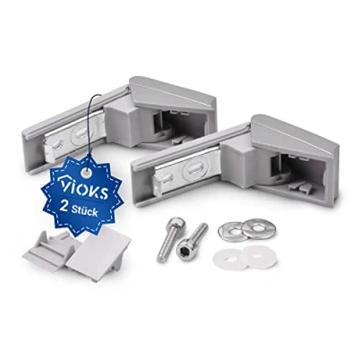 Imagen de Bisagra de puerta 2 piezas manija la palanca reemplazo para Liebherr 9590178 9590124 juego reparación kit