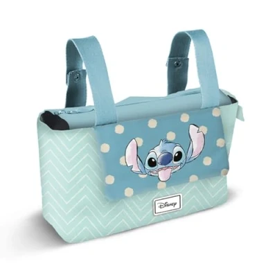 Imagen de Disney Lilo y Stitch Lovely Bolso Organizador Carro Bebé Hamper Mommy, Azul, 39 x 24 cm, Capacidad 10 L
