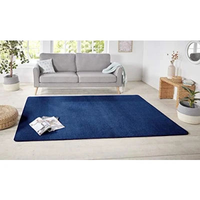 Imagen de Hanse Home NASTY Alfombra redonda para el borde de la cama (suave, 100% polipropileno, fácil limpiar, ribeteado, apta calefacción por suelo radiante), disponible