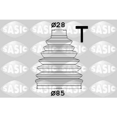 Imagen de SASIC 1904040 Fuelle Palier lado de rueda Termoplástico RENAULT: Clio 4, Espace 5, HONDA: CIVIC 8 Hatchback, DACIA: Duster SUV
