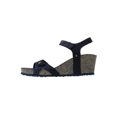 Imagen de Panama Jack Julia Basics Sandalias de cuña, Mujer, Talla: 37, Dunkelblau Zapatos
