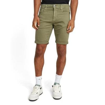 Imagen de G STAR 3301 Slim Denim Shorts Pantalones Cortos, Verde (Faded Shamrock GD D10481 c258 g567), 38 Hombre