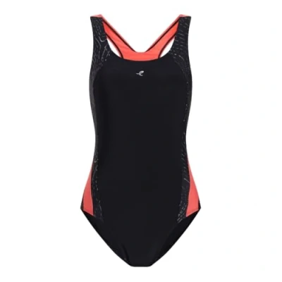 Imagen de Energetics Nora Traje de baño una Sola Pieza para Mujer Black/Red Light/AOP 38