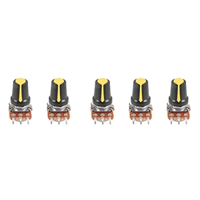 Imagen de 5 piezas 100K Ohm 3 Terminales Linear Taper Audio B Tipo Pot