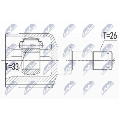 Imagen de Juego de articulación, semi eje NTY NPW FR 110