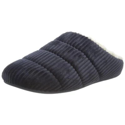 Imagen de Fitflop Chrissie Corduroy Haus, Pantuflas Mujer, Azul Marino, 36 EU
