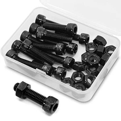 Imagen de M8 * 20mm 15 piezas Caja de Combinación Tuerca y Perno Allen Pernos 12,9 Acero al Carbono