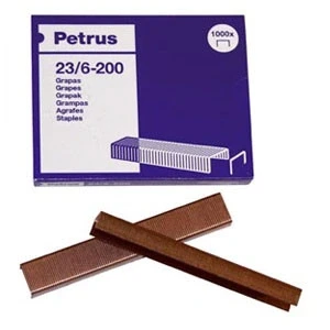 Imagen de Petrus 23600, grapas 23/6 200, Hasta 20 hojas, 6 mm, 1 caja de 1000
