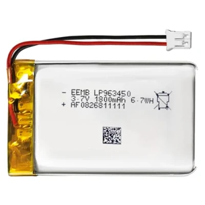 Imagen de EEMB Lithium Polymer batería 3.7V 1800mAh 963450 Paquete de Recargable Lipo con Conector JST para VXI Blue Parrott: confirme la polaridad del Dispositivo y Antes Comprar