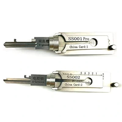 Imagen de SS001 y SS002 Decodificador 2 en 1 herramientas de selección para cerradura eléctrica, puerta, dormitorio