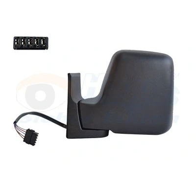 Imagen de espejo retrovisor Van Wezel 1610807 izquierda negro completo, convexo, para ajuste elect. espejo, calefactable FIAT: Scudo I Familiar