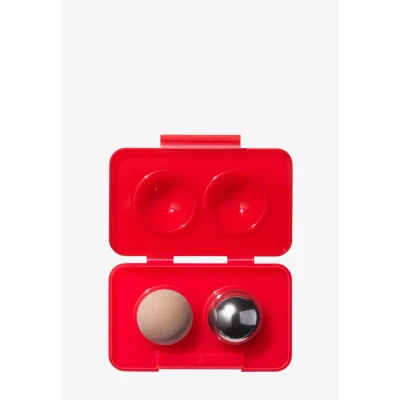 Imagen de Paquete de recambio rodillo facial Revlon absorbente y refrescante aceite con piedras volcánicas acero inoxidable en estuche almacenamiento, ecológico, fácil limpiar, 1 unidad
