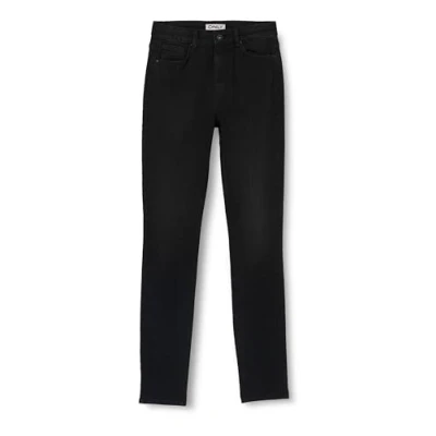 Imagen de Only Onldruna Hw Skinny Dnm Pimbox Vaqueros, Negro, 26W / 32L para Mujer