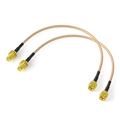 Imagen de Bingfu Cable Antena WiFi RP SMA Macho a Hembra Alargador Montaje en Mamparo Coaxial 30cm (2 Paquete) para PCI Express PCIE Tarjeta de Red Inalámbrica Cámara Seguridad