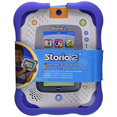 Imagen de VTech Protector de Goma para Tablet Educativo Storio 2 y Baby, Color Azul (3480 208049)