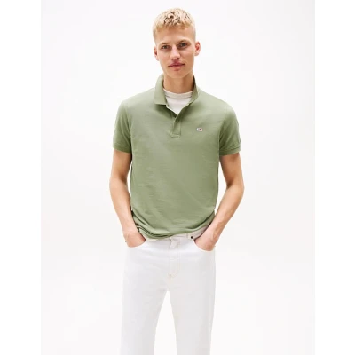 Imagen de Tommy Jeans Placket Polo, Hombre, Talla: 54, Aruba green