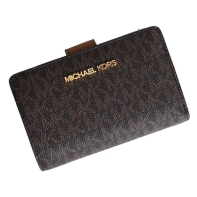 Imagen de Michael Kors Jet Set Cartera de Viaje Mediana con Cremallera Doble, Color marrón