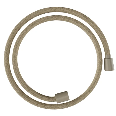 Imagen de hansgrohe Designflex Planet Edition, flexo de ducha universal 1,25 m, sistema anti torsión, manguera flexible y resistente a las torceduras, incl. juntas, arena