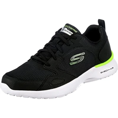 Imagen de Skechers SKECH AIR DYNAMIGHT VENTURIK, Zapatillas de deporte para Hombre, Black Synthetic/Textile/Lime Trim, 45 EU
