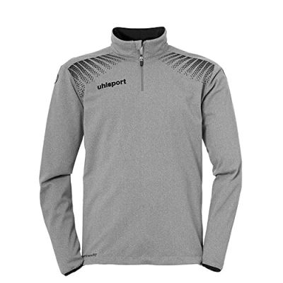 Imagen de Uhlsport Goal Jersey con Cremallera de 1/4, Hombre, Gris Oscuro Mezcla/Negro, 128