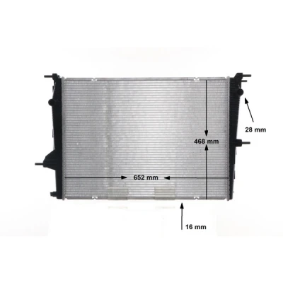 Imagen de MAHLE ORIGINAL CR 1197 000S Radiador, refrigeración del motor 650 468 16 Aletas soldadas