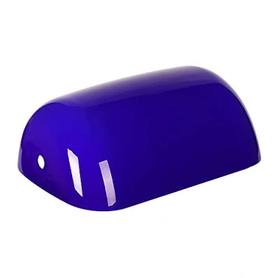 Imagen de Newrays Reemplazo De La Cubierta Lámpara Banqueros Vidrio Para Escritorio (Azul)