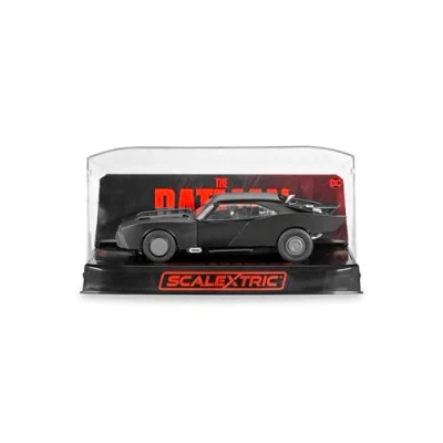 Imagen de Scalextric Cars Batimóvil C4442 The Batman 2022 Coche de ranura juguete para uso en pistas carreras o set Ideas regalo niños pequeños niños/niñas 5 años, accesorios color