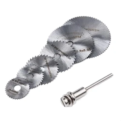 Imagen de BARAC 6 Discos de Sierra Circular para Dremel, Mini HSS Hojas Herramientas Rotativas Accesorios Cortar Madera Plástico Metal