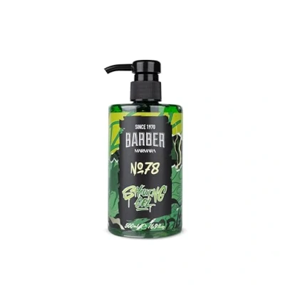 Imagen de BARBER MARMARA Gel de afeitado para hombre nº 78 transparente hombre, 500 ml, un preciso los contornos la barba, deslizamiento óptimo, enfría piel